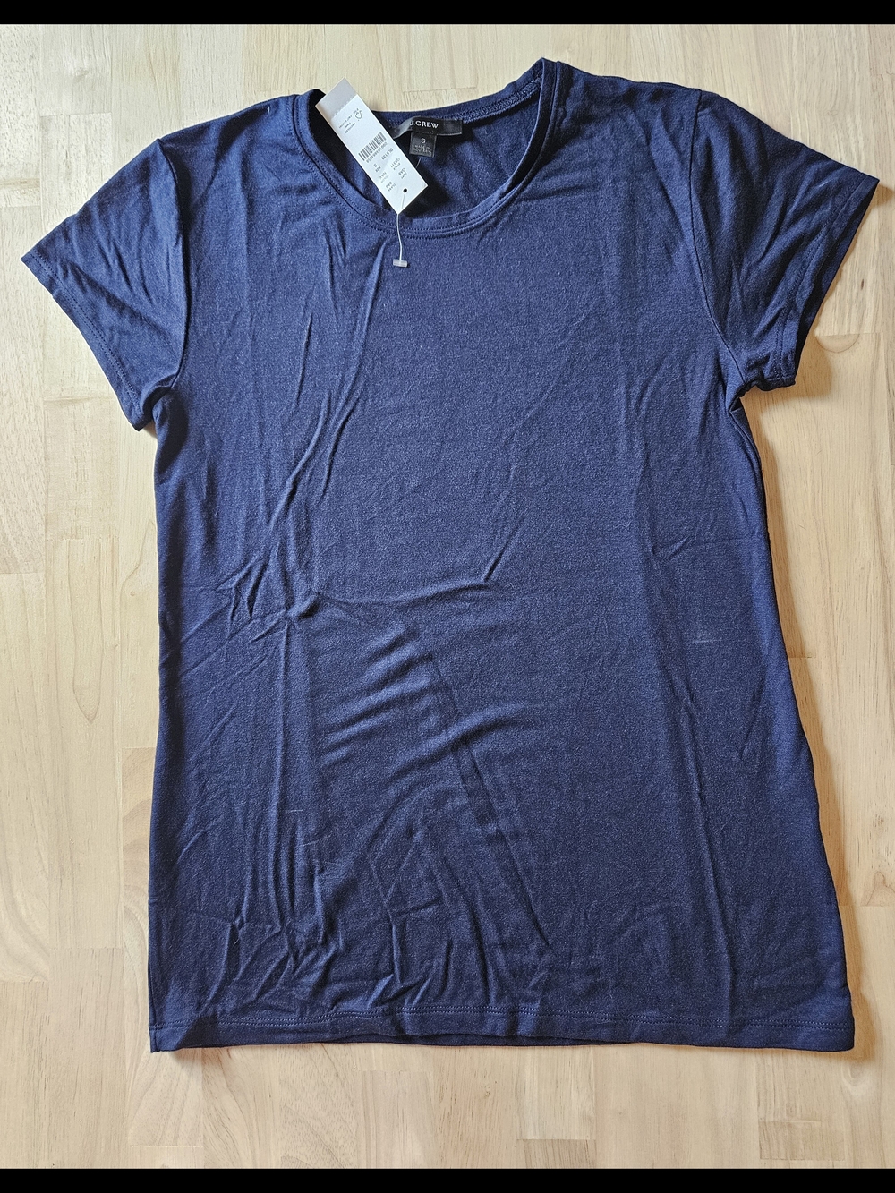 J. Crew Short-Sleeve Crewneck Tee in Navy Blue